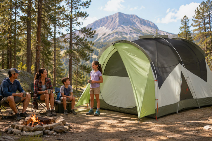 REI Wonderland 6 cabin tent with room divider