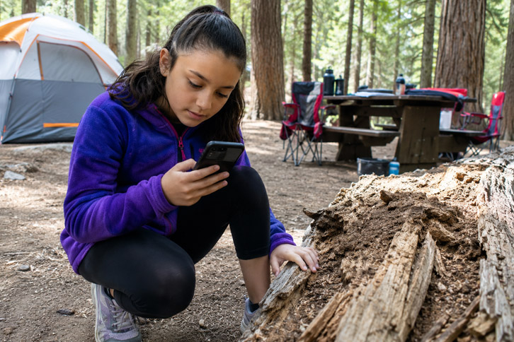 tween geocaching outdoor camping activity