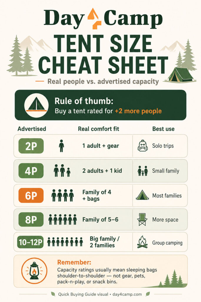 tent size cheat sheet