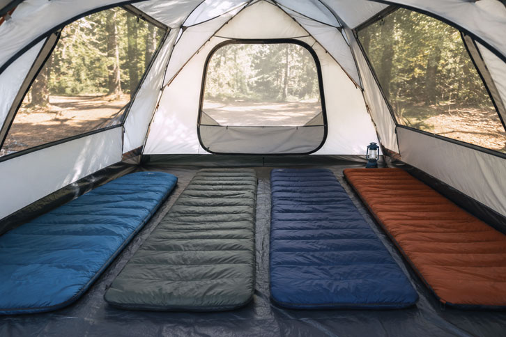 interior floor space inside 4 person camping tent