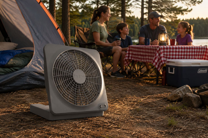 best camping tent fan