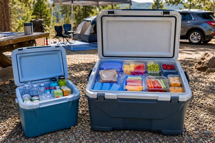 separate drinks cooler to keep kids from opening the main cooler - how to keep ice in cooler