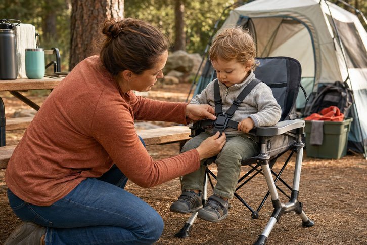portable high chair for toddler camping meals