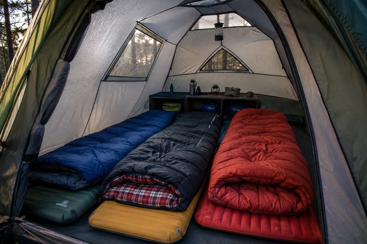 sleeping bags with high r-value pads for cold weather family camping - Fall Camping with Kids