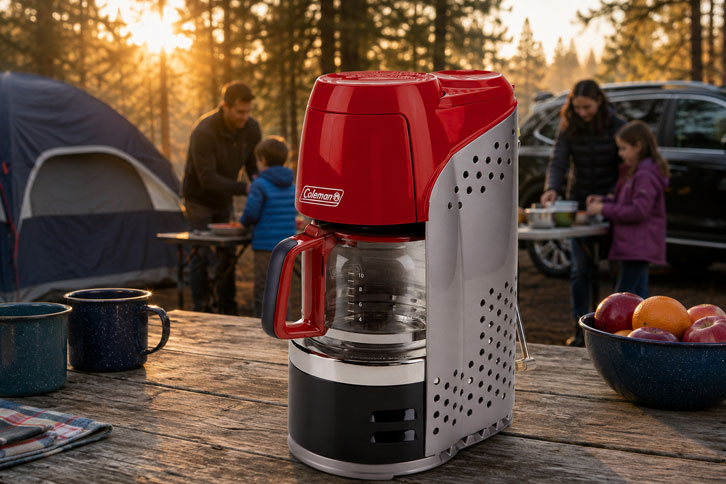 Coleman QuikPot Propane Coffee Maker - Best Overall - best camping coffee maker