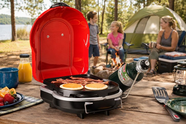 Coleman Fold N Go - Best Budget - tabletop grill for camping