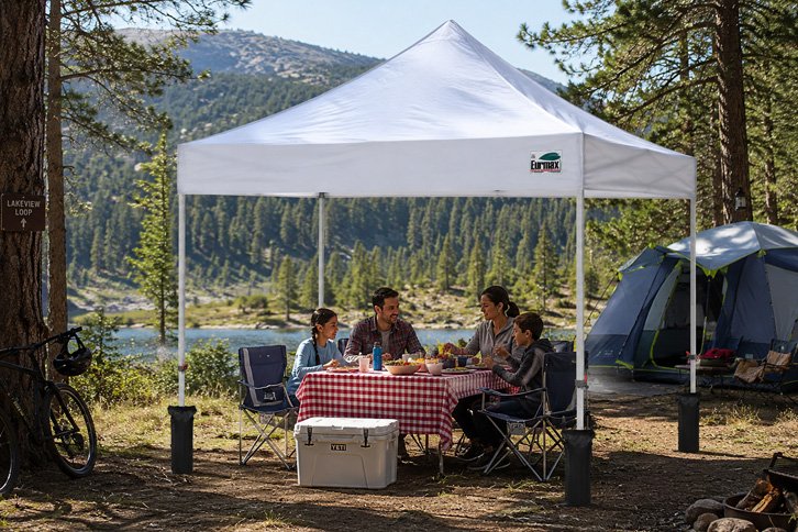 Eurmax USA 10x10ft Pop Up Canopy,Commercial Instant Tent for Outdoor Events,Patented No-Tip Rolling Storage Bag with 4 Sandbags,UV & Water Resistant,Heavy Duty Portable Shelter Gazebo,Kelly Green