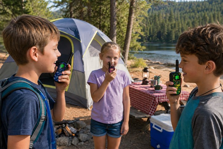 Huaker Kids Walkie Talkies 3-Pack - Best for Siblings