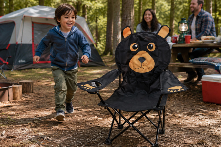 Wilcor Kids Folding Camp Chair - Best for Slightly Older Toddlers