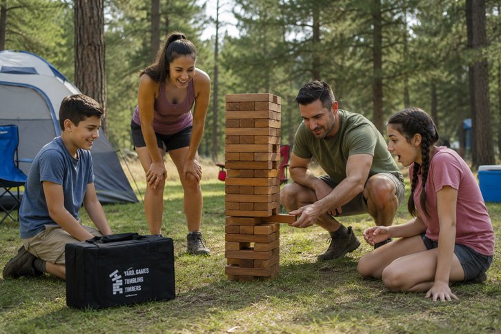 GoSports Giant Tumbling Timbers - Best for Campfire Hours