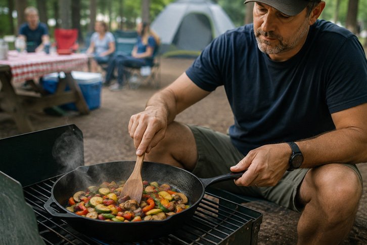 Lodge 10.25" Pre-Seasoned Skillet - Best Overall - best cast iron skillet camping