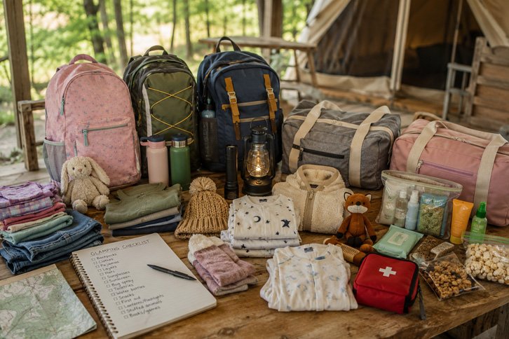 What to Pack for a Glamping Trip with Kids - camping families
